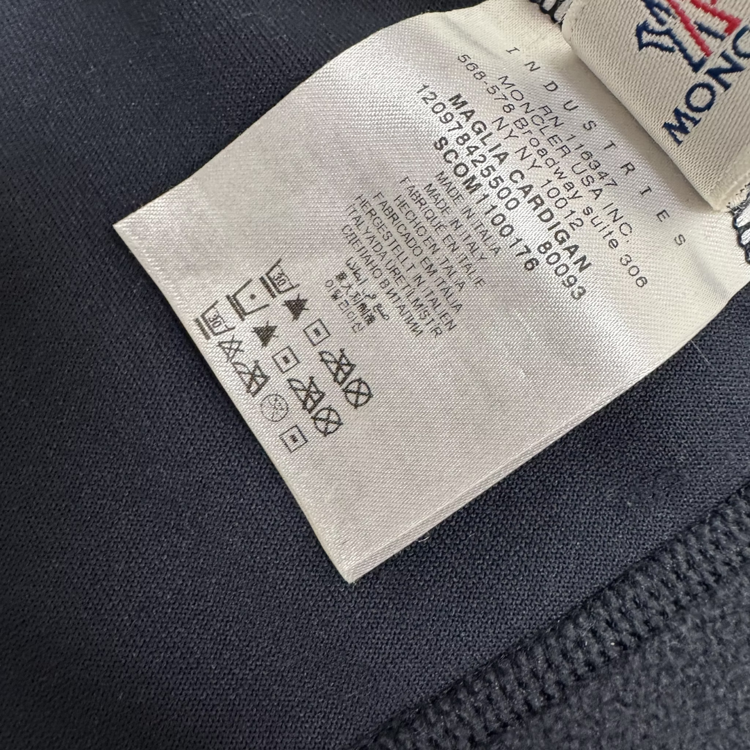 Moncler Maglia Fleece Cardigan Jacket (Navy)
