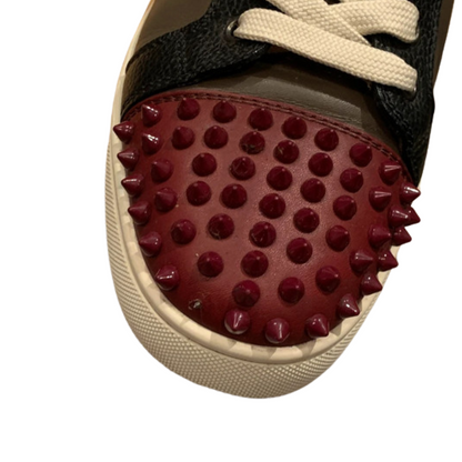 Christian Louboutin Louis Junior Spike Sneakers (Khaki)