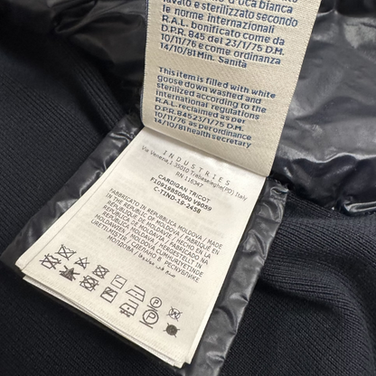 Moncler Maglia Down Cardigan Jacket (Navy)