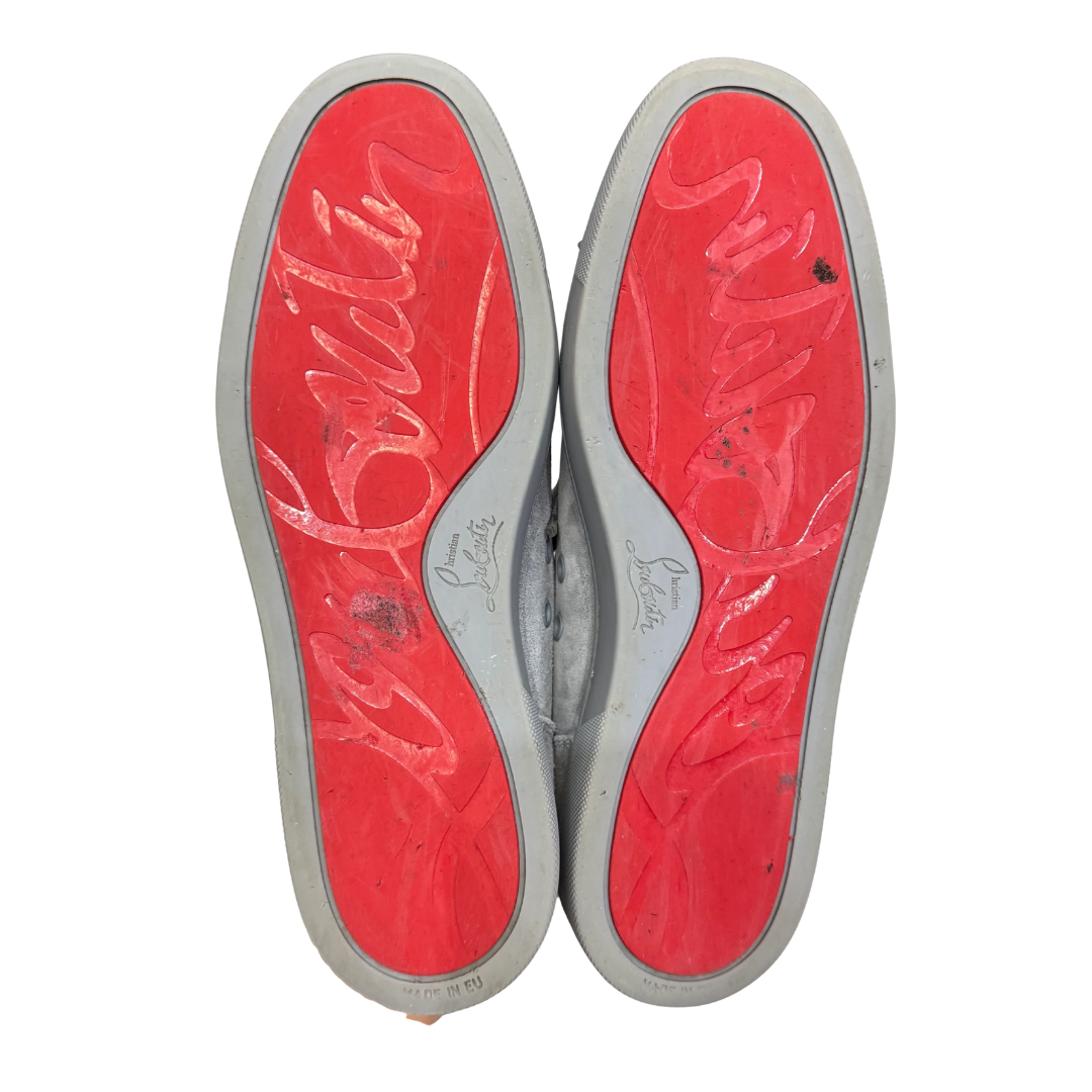 Christian Louboutin Louis Junior Spike Sneakers (Grey)