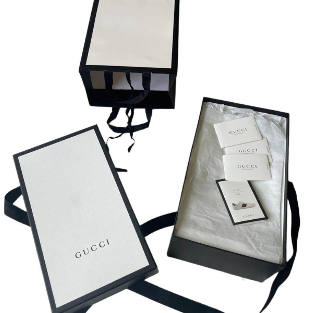 Gucci Ace Sneakers (White)