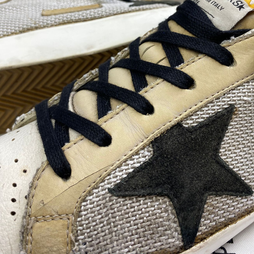 Golden Goose Superstar Sneakers (Beige Grey) (Women's)