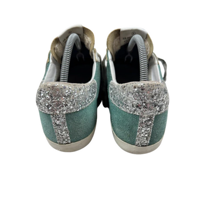 Golden Goose Superstar Sneakers (White Teal) (Women's)