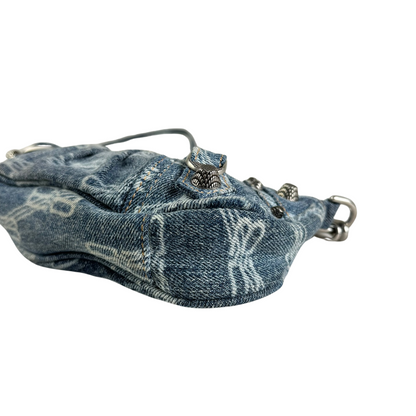 Balenciaga Balenciaga Le Cagole Mini Handbag (Blue Denim)