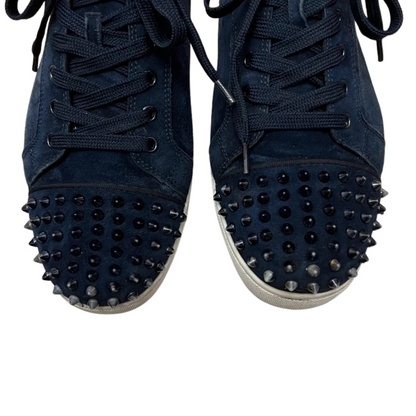 Christian Louboutin Louis Junior Spike Sneakers (Navy)
