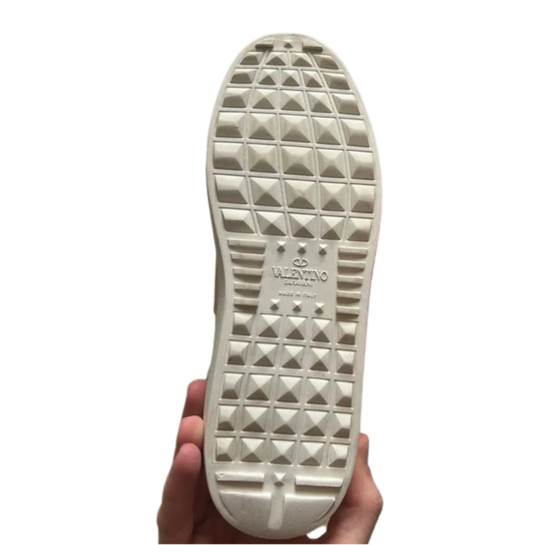 Valentino Garavani Open Sneakers (White Gold) (Women's)