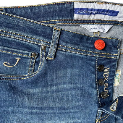 Jacob Cohën Nick Slim Fit Jeans (Navy)