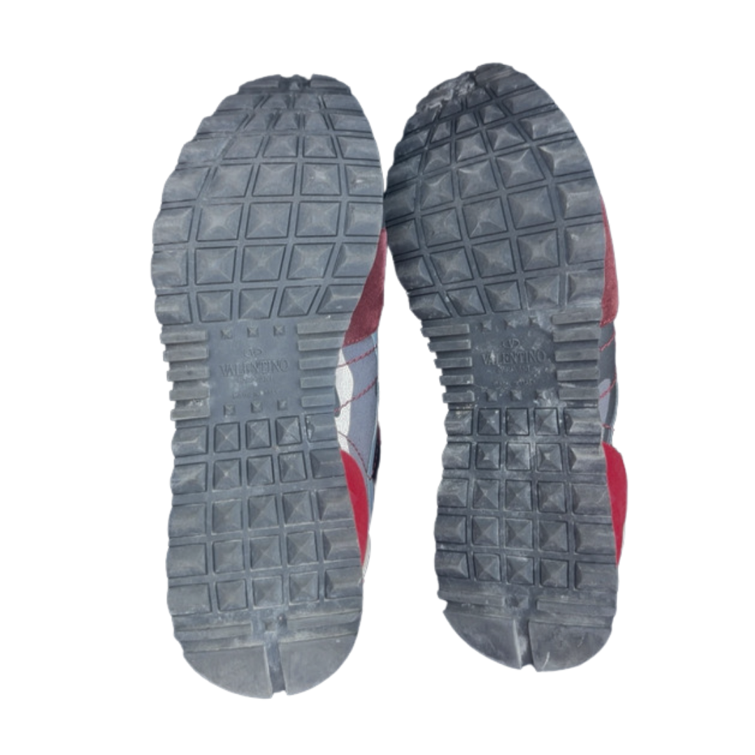 Valentino Garavani Rockrunner Sneakers (Black Red)