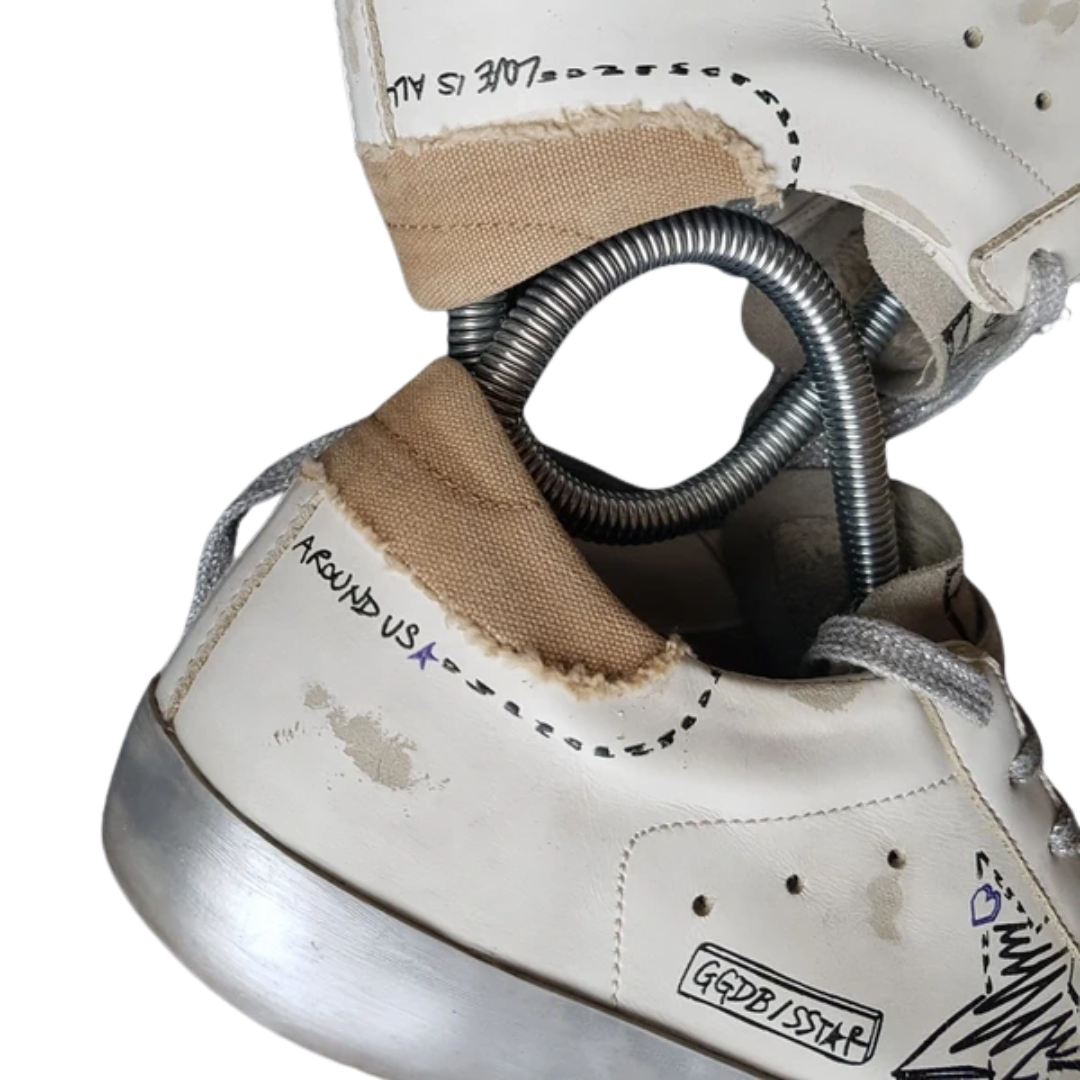 Golden Goose Special Edition Superstar Sneakers (White Beige) (Womens)