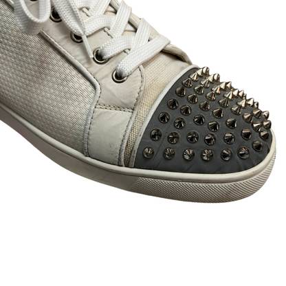 Christian Louboutin Louis Junior Spike Sneakers (White)
