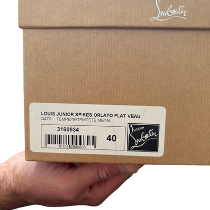 Christian Louboutin Louis Junior Spike Sneakers (Blue)