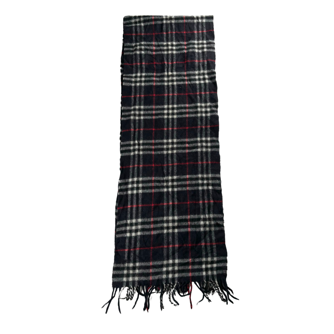 Burberry Scarf (Navy) (Vintage)