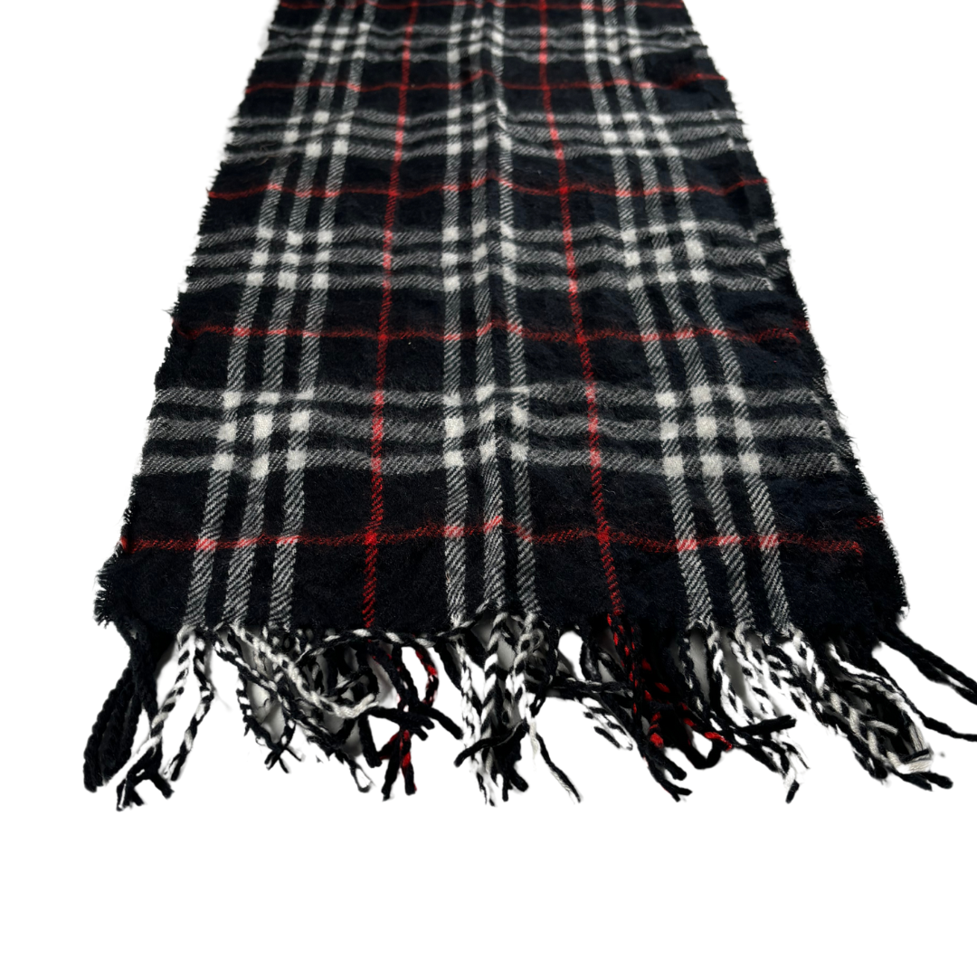 Burberry Scarf (Black) (Vintage)