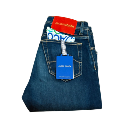 Jacob Cohën Bard Slim Fit Jeans (Navy) (New)