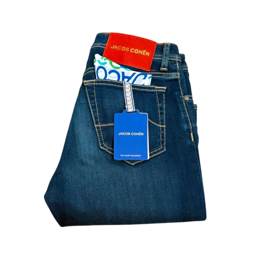 Jacob Cohën Bard Slim Fit Jeans (Navy) (New)