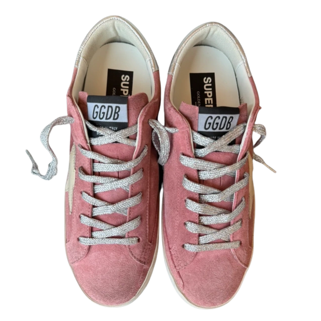 Golden Goose Superstar Sneakers (Pink) (Womens) (New)