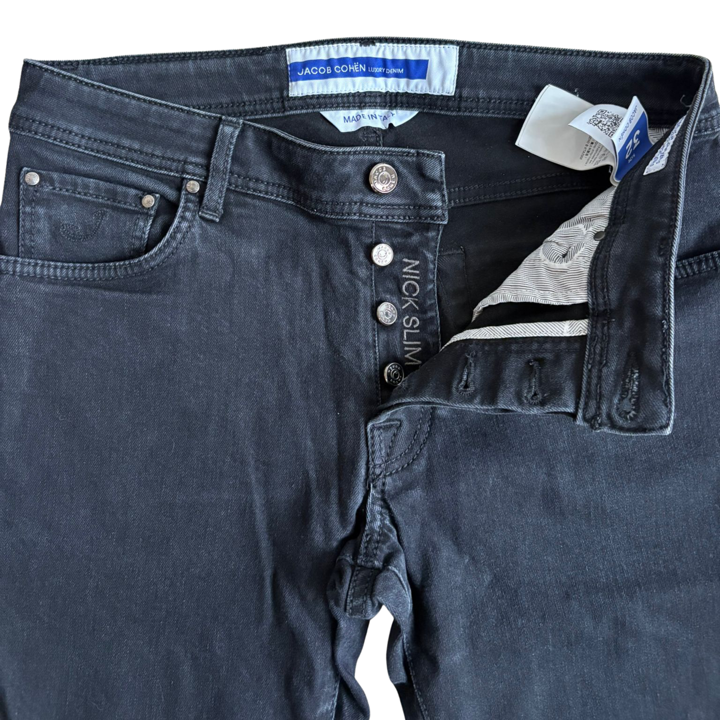Jacob Cohën Nick Slim Fit Jeans (Black)