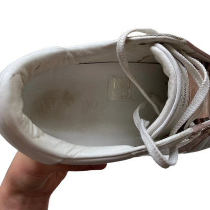 Valentino Garavani Open Sneakers (White Gold) (Women's)