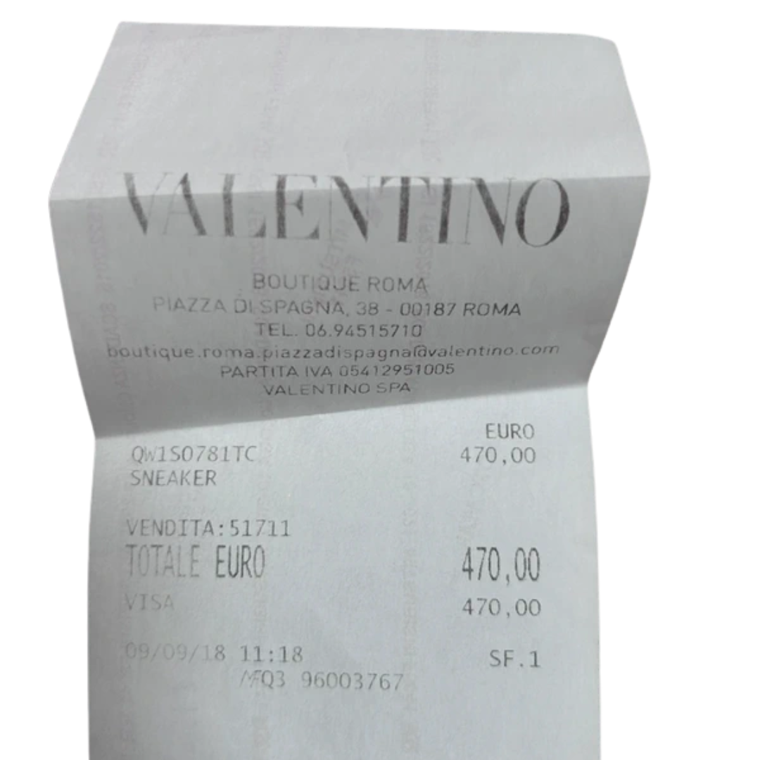 Valentino Garavani Open Sneakers (Patent Grey) (Womens)