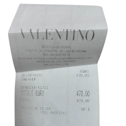 Valentino Garavani Open Sneakers (Patent Grey) (Womens)