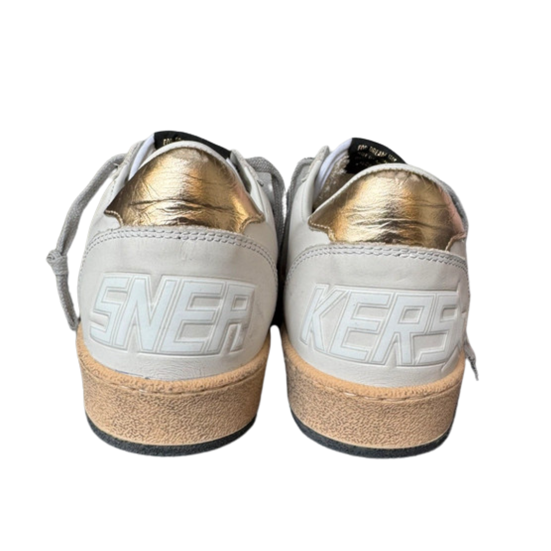 Golden Goose Ballstar Sneakers (White Gold) (New) (Womens)