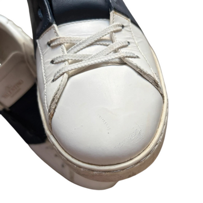 Valentino Garavani Open Sneakers (White Navy)