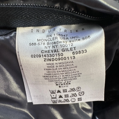 Moncler Cheval Down Gilet Vest (Black)