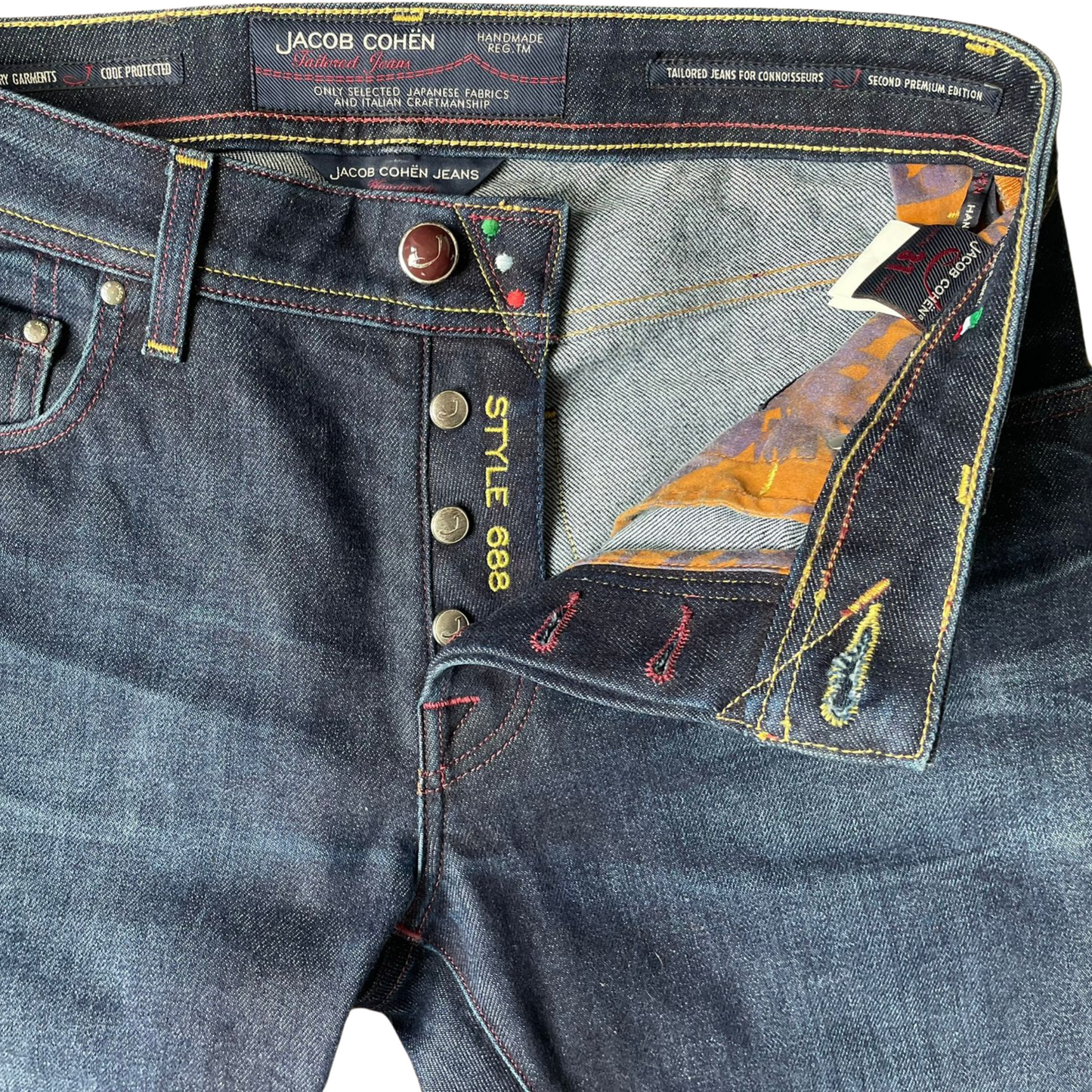 Jacob Cohën 688 Slim Fit Jeans (Navy)