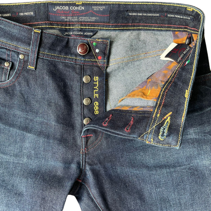 Jacob Cohën 688 Slim Fit Jeans (Navy)
