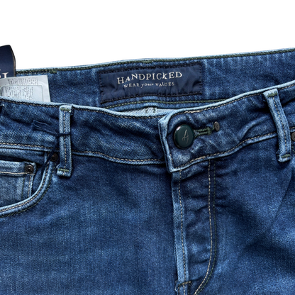 Handpicked Orvieto Slim Fit Jeans (Navy Blue) (New)