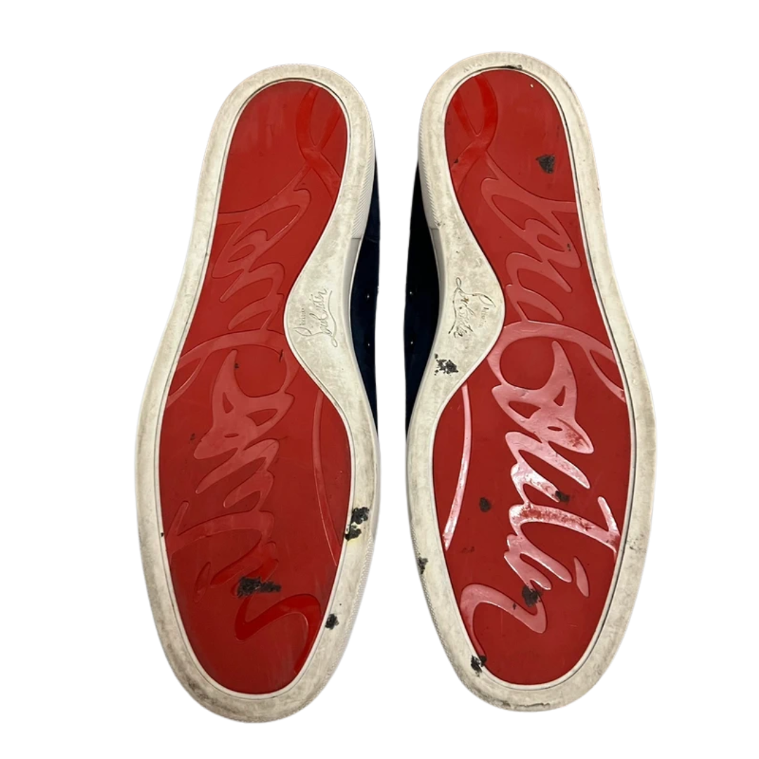 Christian Louboutin Louis High Top Sneakers (Navy)