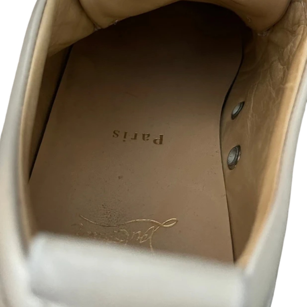 Christian Louboutin Louis Junior Spike Sneakers (Cream)