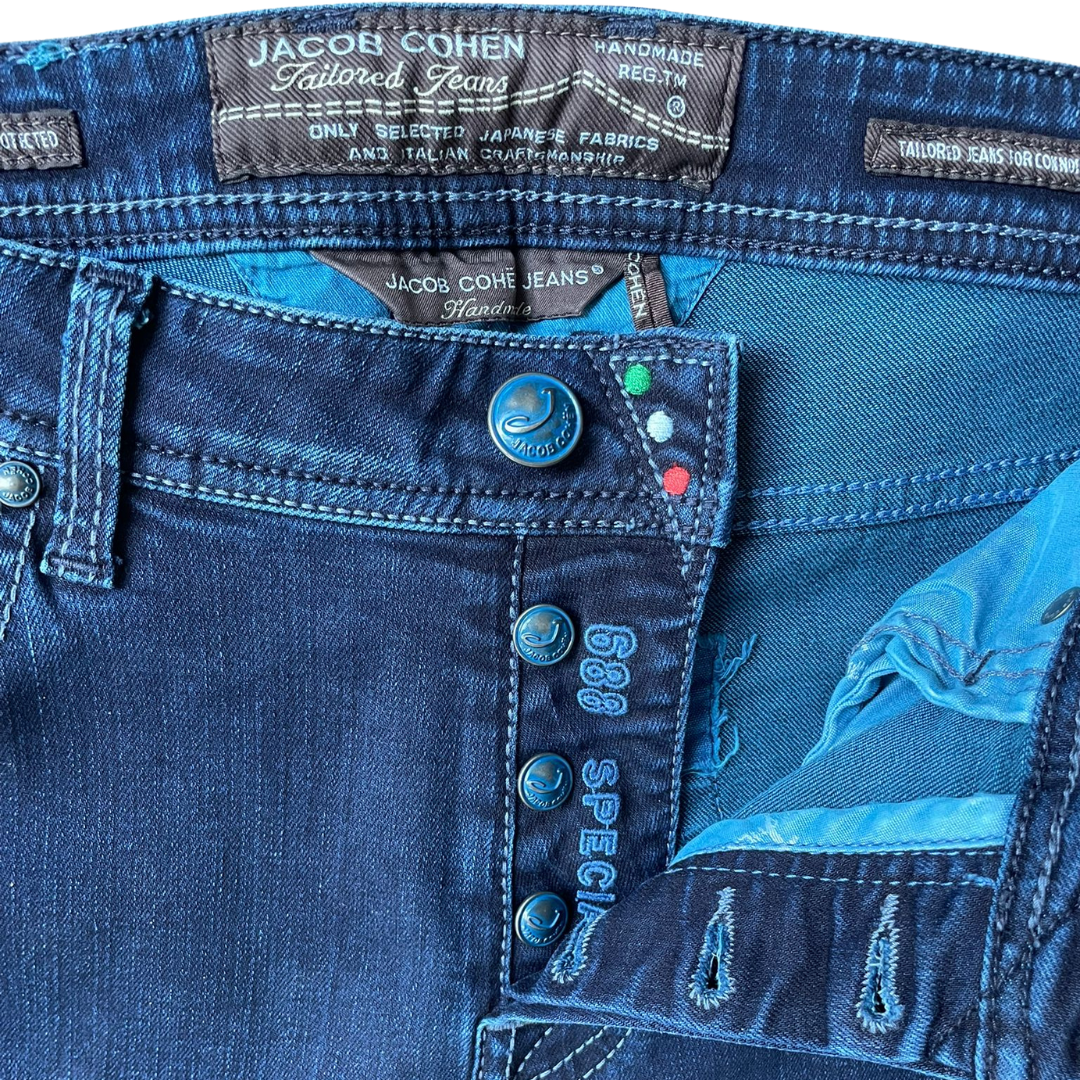 Jacob Cohën 688 Special Edition Slim Fit Jeans (Navy)