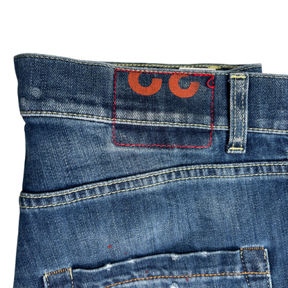 Dondup Mius Distressed Skinny-fit Jeans (Navy) (New)