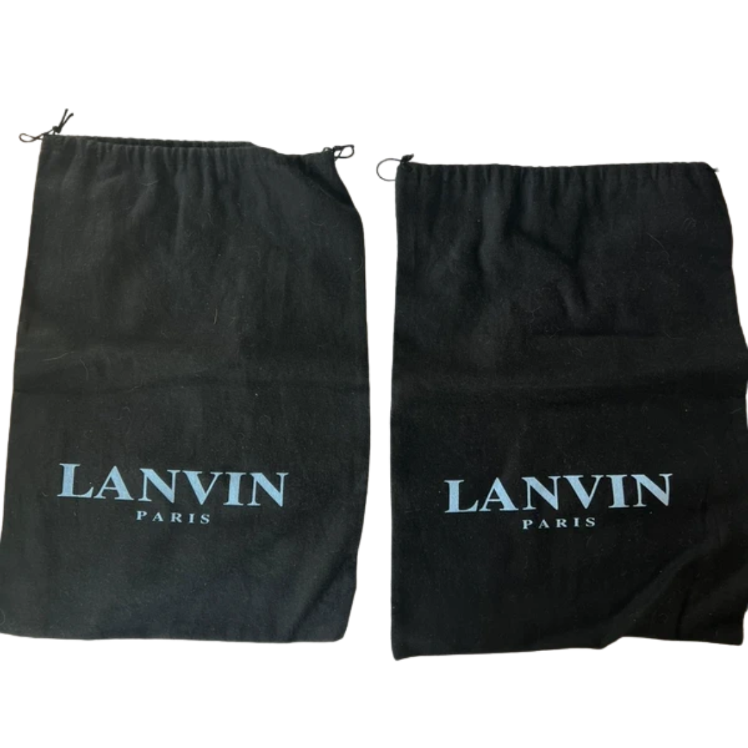Lanvin Cap Toe Sneakers (Navy)