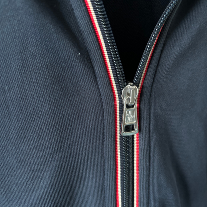 Moncler Maglia Zip-Up Sweatshirt (Navy)