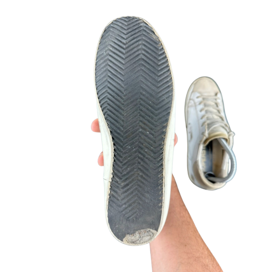 Golden Goose Superstar Sneakers (White Beige) (Women's)