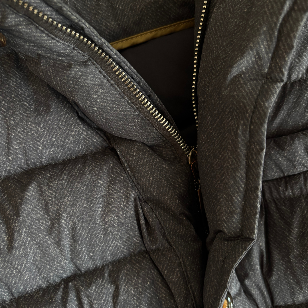 Moorer Quilted Down Jacket (Dark Grey)