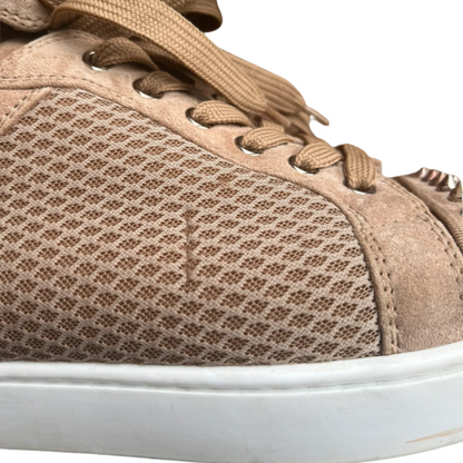 Christian Louboutin Louis Junior Spike Sneakers (Beige)