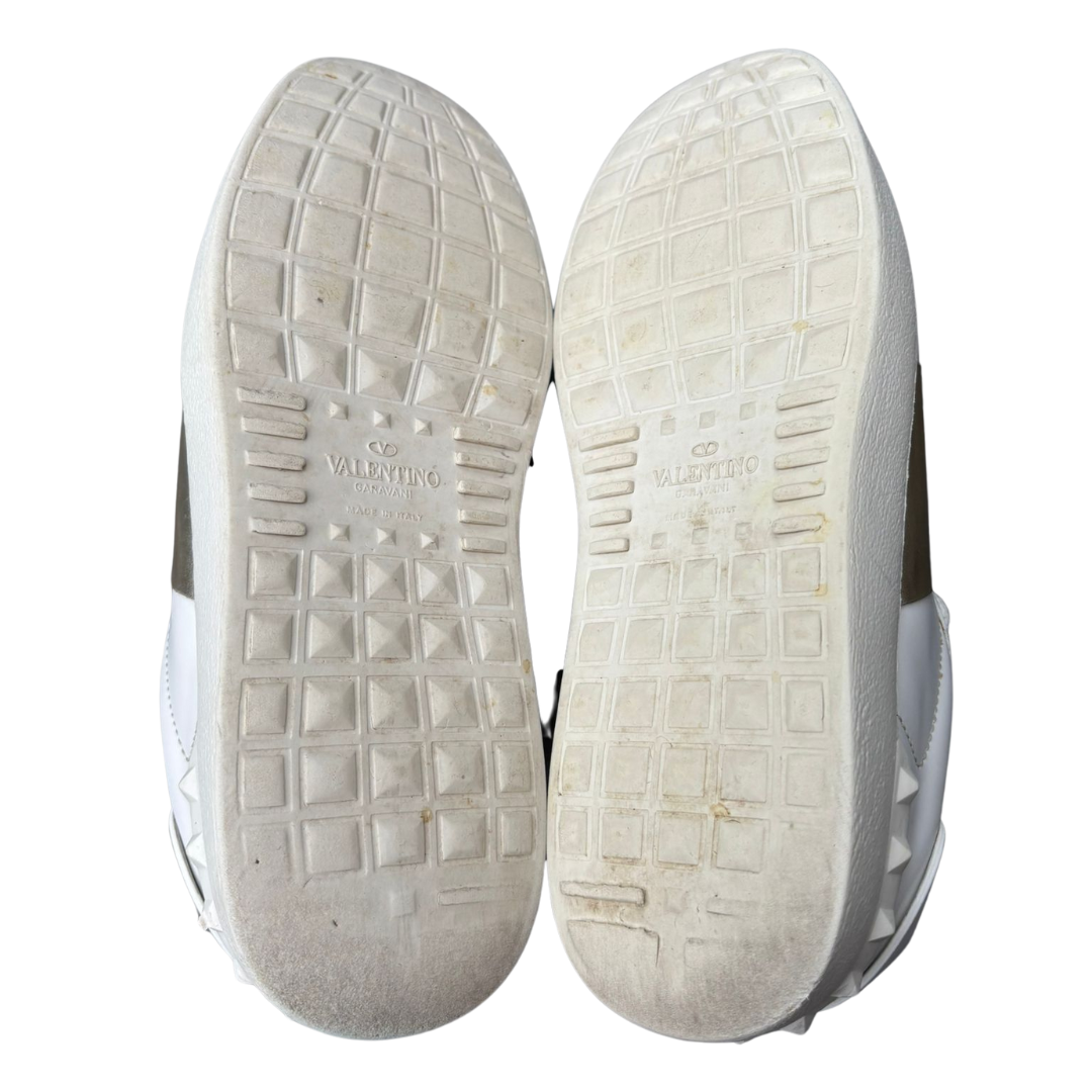 Valentino Garavani Open Sneakers (White Gold) (Women's)