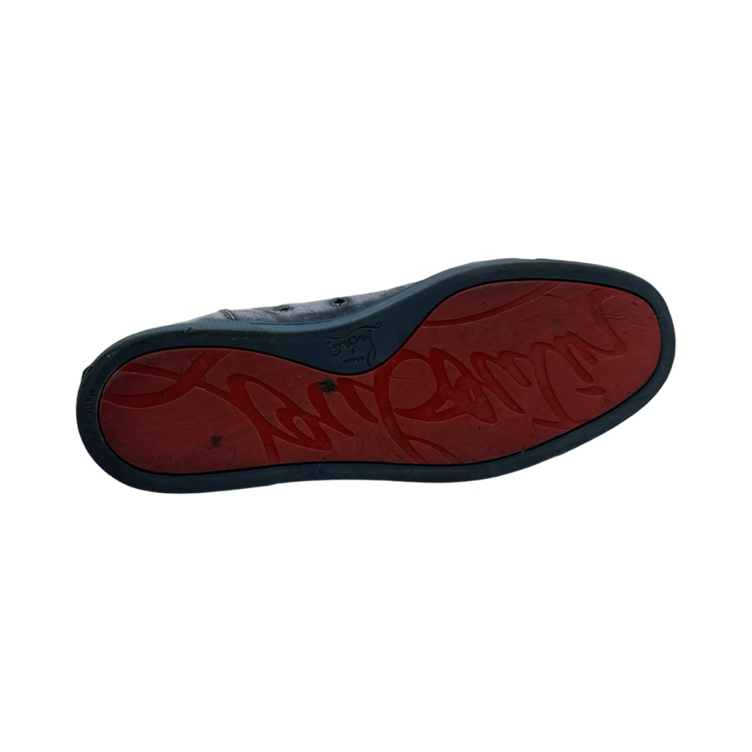 Christian Louboutin Louis Junior Spike Sneakers (Blue)