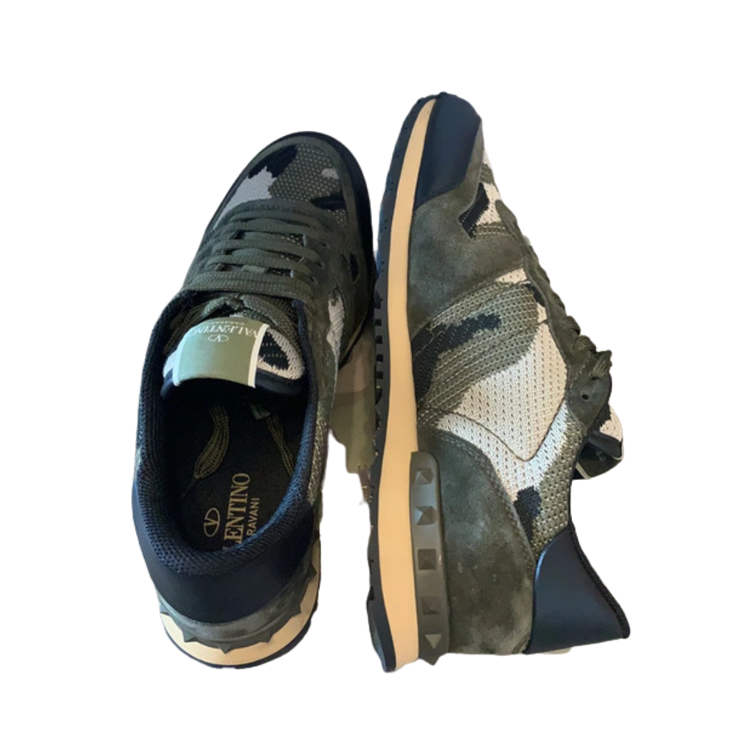Valentino Garavani Rockrunner Sneakers (Dark Green)