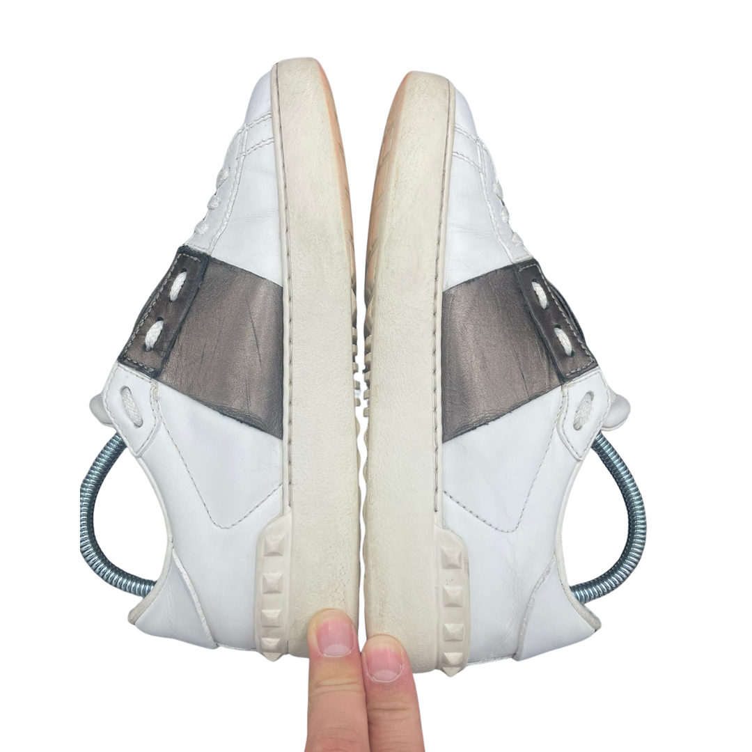 Valentino Garavani Open Sneakers (White Bronze) (Womens)