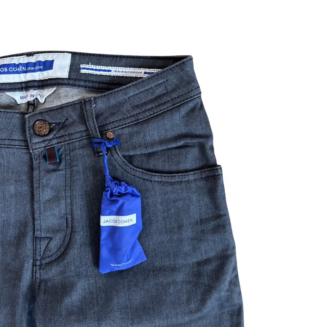 Jacob Cohën Nick Slim Fit Jeans (Dark Grey) (New)