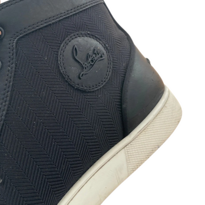 Christian Louboutin Louis Orlato High Top Sneakers (Black)