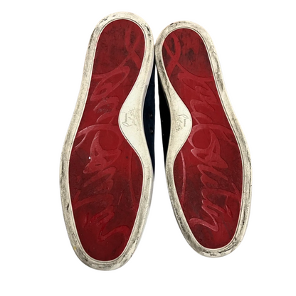 Christian Louboutin Louis Junior Spike Sneakers (Navy)