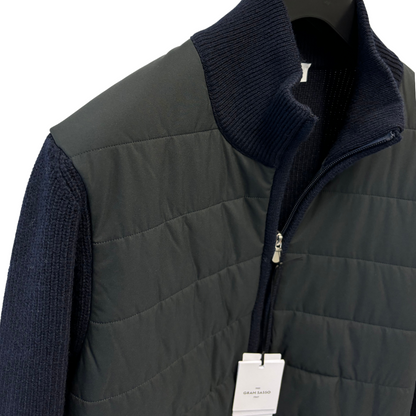 Gran Sasso Padded Cardigan (Navy) (New)