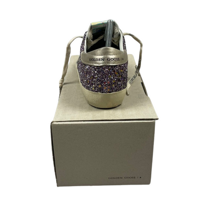 Golden Goose Superstar Sneakers (Purple Glitter) (New) (Womens)