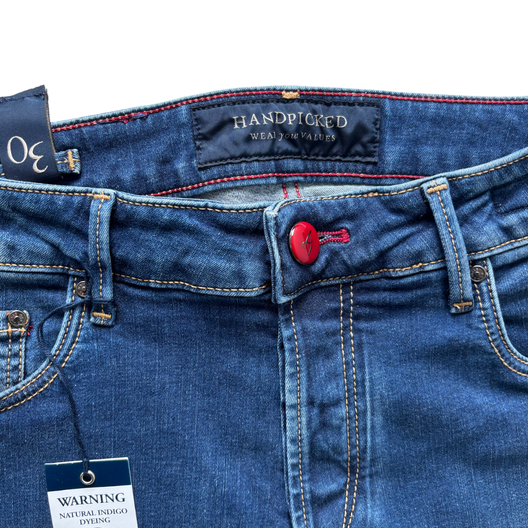 Handpicked Ravello Slim Fit Jeans (Navy Blue) (New)