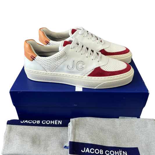 Jacob Cohën Dreamer Sneakers (White & Red) (New)